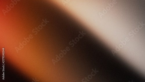 Grainy Warm Light Leak Background with Warm Orange Glow and Vintage Film Noise