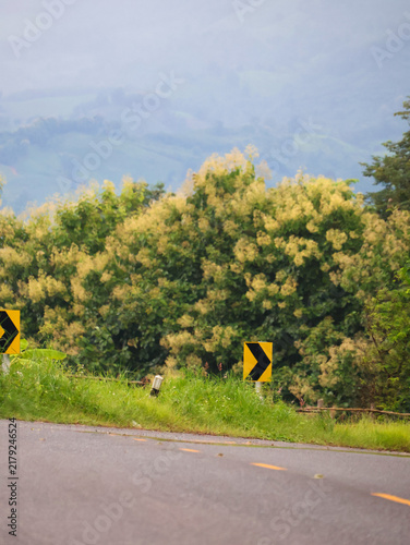 Scenic Road No. 3 Through the Mountains of Nan Province, Thailand