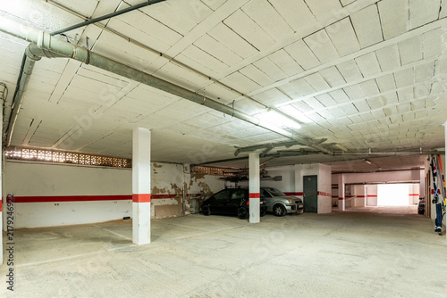 Obraz w ramie parking space, Mallorca, Balearic Islands, Spain