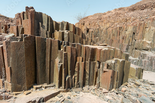 weathered pipe rocks