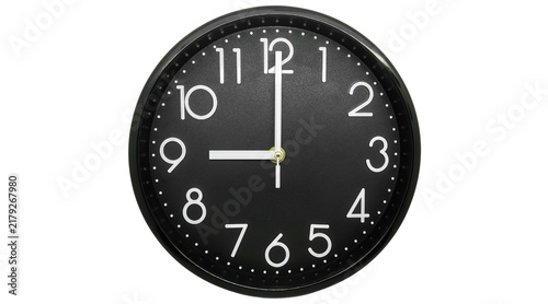 Cuadro en lienzo wall clock png, clock png, black clock png, wall clock, black clock, analog cloc