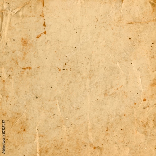 Old paper shows faded, crinkled texture