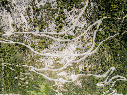 Photography Winding mountain road offering challenging travel experience