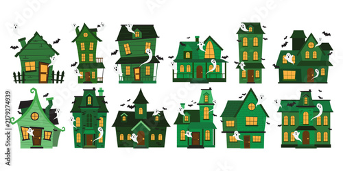 Foto Halloween Haunted House Illustration