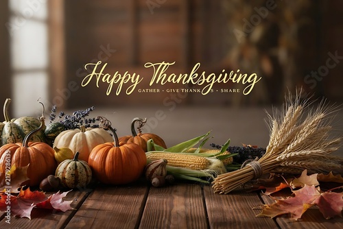 Autumn Still Life with Pumpkins, Fall Leaves, Corn and Harvest Decorations, Festive Halloween and Thanksgiving Seasonal Vector Illustration for October Holiday Cards and Desig