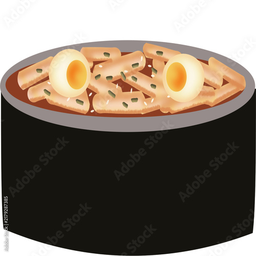 Fotografie Tteokbokki simmered rice cake