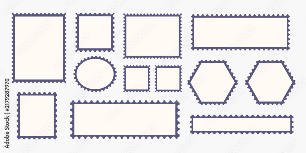 Konstfotografi Postcard stamp frames
