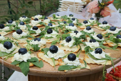 Italian cuisine cold appetizer for wedding reception