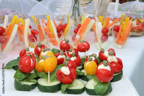 Italian cuisine cold appetizer for wedding reception