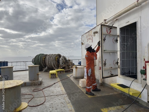 Konstfotografi seafarer paint aft part of vessel superstructure