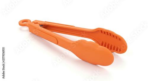 Orange Silicone Tongs Kitchen Utensil Cooking Tool
