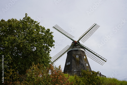 Foto Röbel Mill (a Dutch-style windmill) on Mühlenberg in Röbel, Müritz, Mecklenburg-Western Pomerania