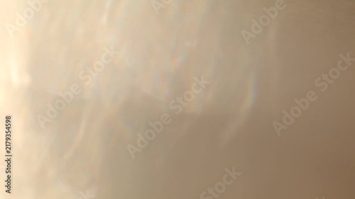 Shining autumn light in the window in the morning