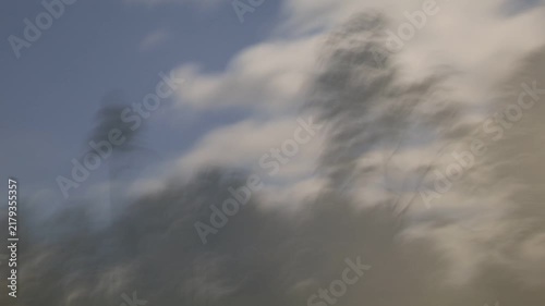 Film blurry landscape for nostalgic effect