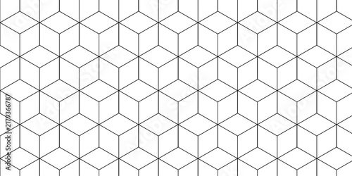 Abstract geometric cube background futuristic digital technology. Seamless cubic mosaic decorative design.