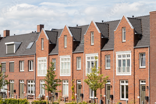 Red Brick Terraced Houses in Vathorst Neighborhood Amersfoort