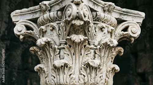 detail of an ancient column
