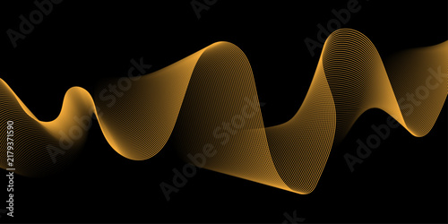 abstract ackground smooth curve flowing dynamic isolated background. Digital frequency equalizer. Technology blend abstract line.