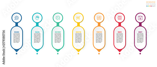Template with step business infographic or option design.