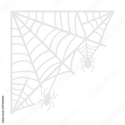 Spooky Spider Web Corner Design for Autumn Festival and Horror Party Decor halloween