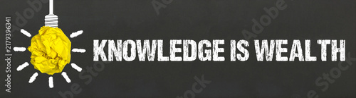 Obraz na płótnie Knowledge is Wealth 