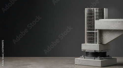 Obraz na płótnie Industrial heat pump unit on table.