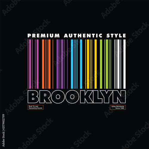 premium authentic style brooklyn simple vintage