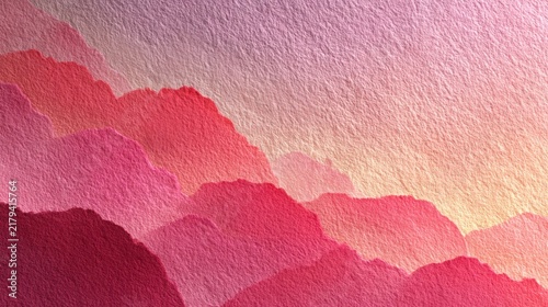 Minimalist Valentines Day background featuring soft pastel pink gradient with subtle paper texture and gentle top-down perspective, creating an airy romantic atmosphere
