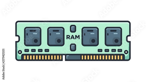 Plakat computer memory card with chip