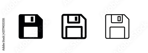 Fototapeta Vintage floppy disk data storage icon