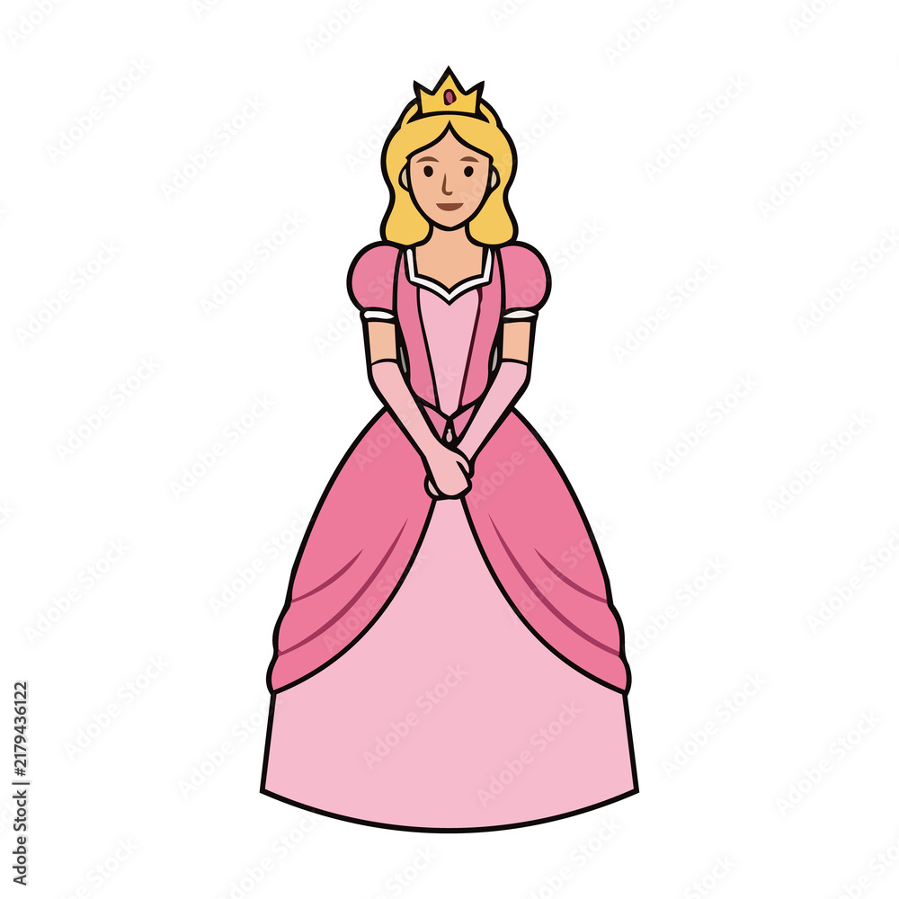 Fototapeta premium vector illustration of a princess