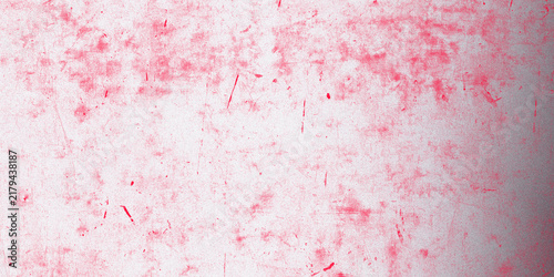 Distressed pink watercolor texture background, abstract red paint splatter on white paper, vintage artistic wash for graphic design