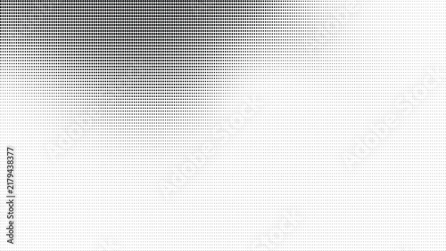 Black and White Fine Halftone Dot Texture Abstract Background