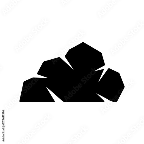 Minimalist Modern Geometric Cloud Puff Icon