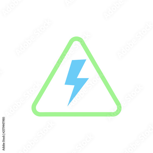 Lightning Bolt Warning Symbol