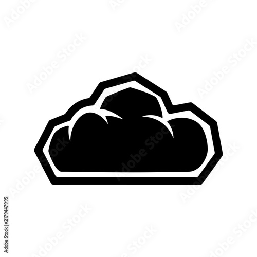 Minimal Modern Geometric Cloud Ring Icon