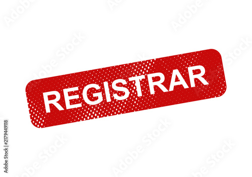 Foto Red stamp with registrar text illustration