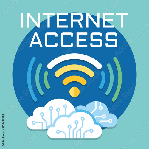 A modern Wi-Fi symbol set against a pastel background effortlessly conveys the essential concept of internet access and connectivity in a visually appealing way.