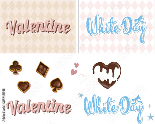 Obraz na płótnie ValentineとWhiteDay