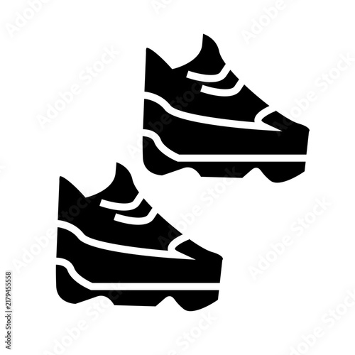 vector illustration of a fishing boat fashion glyph icon style