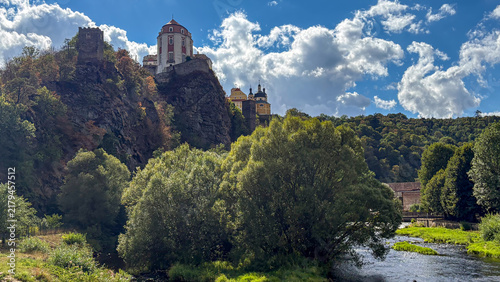 Historic Chateau Overlooking a Serene River