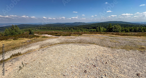Rocky Outcrop Overlooking Verdant Terrain