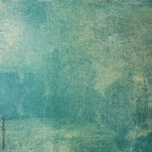 Teal green blue vintage gradient background — Ocean to mint horizontal fade on textured aged paper for coastal lifestyle brands and beach resort designers, ideal for seaside hotel brochure design and 