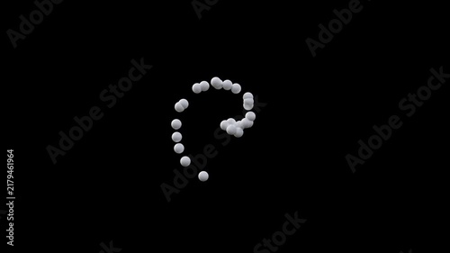 spherical particles fly apart in a spiral, slow version