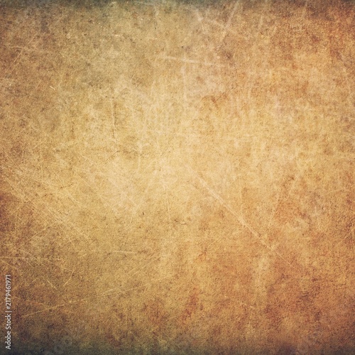 Warm tan brown vintage paper texture — Classic aged parchment with dark corner patina for historical document designers and genealogy researchers, ideal for family history certificates and vintage gen