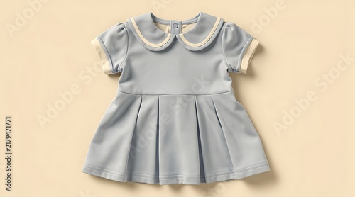 Vintage Blue Lace Dress for Little Girls.