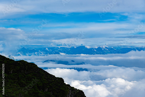 Mountains view seen from Badimalika in Bajura, Nepal
