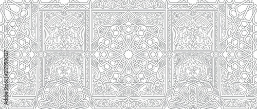 Obraz na płótnie Intricate Geometric Arabesque Pattern Design