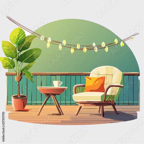 Balkon als Wohlfühloase