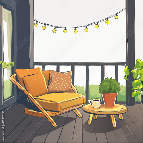 Balkon als Wohlfühloase